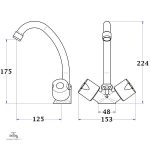 Mélangeur de lavabo ANIA, accessoire de salle de bains pratique