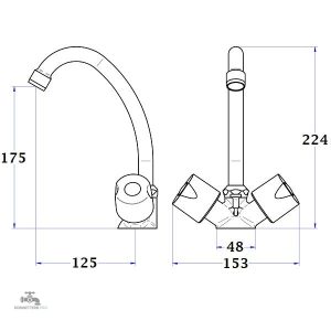 Mélangeur de lavabo ANIA, accessoire de salle de bains pratique