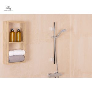 Pommeau de douche avec barre ajustable pour un confort optimal