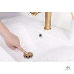 Bonde lavabo avec finition élégante
