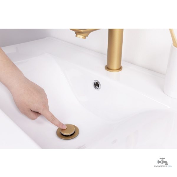 Bonde lavabo avec finition élégante