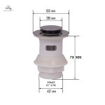 Bonde lavabo design fonctionnel