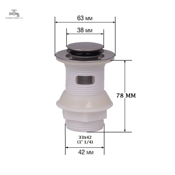 Bonde lavabo design fonctionnel