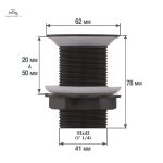 Bonde lavabo libre pour installation facile