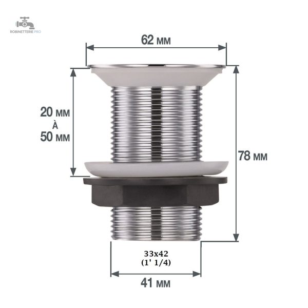 Système de bonde pour lavabo pratique