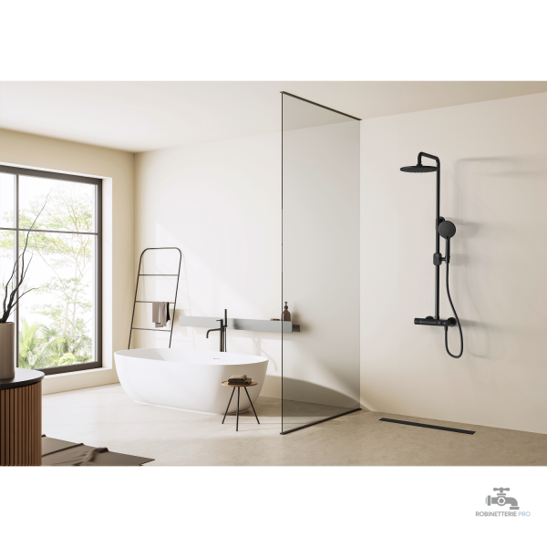 Caniveau de douche à personnaliser avec du carrelage