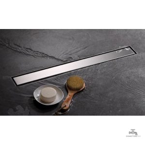 Caniveau de douche adaptable à différents styles de carrelage