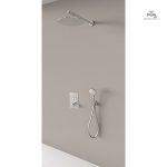 Colonne de douche encastrable thermostatique chromée - vue 83