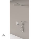 Colonne de douche encastrable thermostatique chromée - vue 26