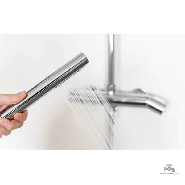 Colonne de douche encastrable thermostatique chromée - vue 43