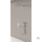 Colonne de douche encastrable thermostatique chromée - vue 45