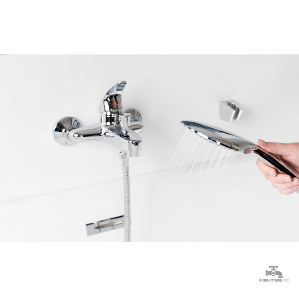 Colonne de douche encastrable thermostatique chromée - vue 59