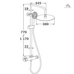 Colonne de douche PALOMA, un style contemporain