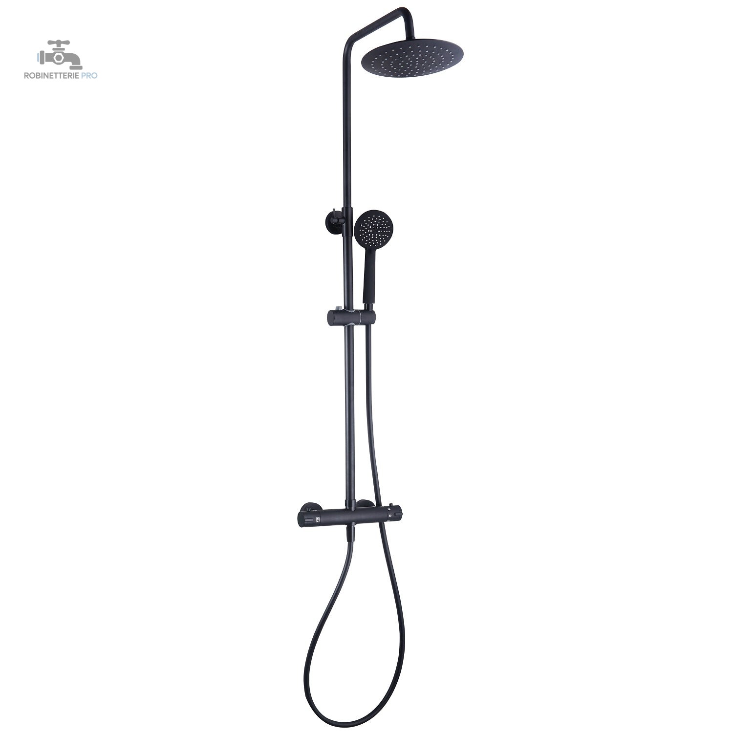 Colonne de douche noire DERVENN