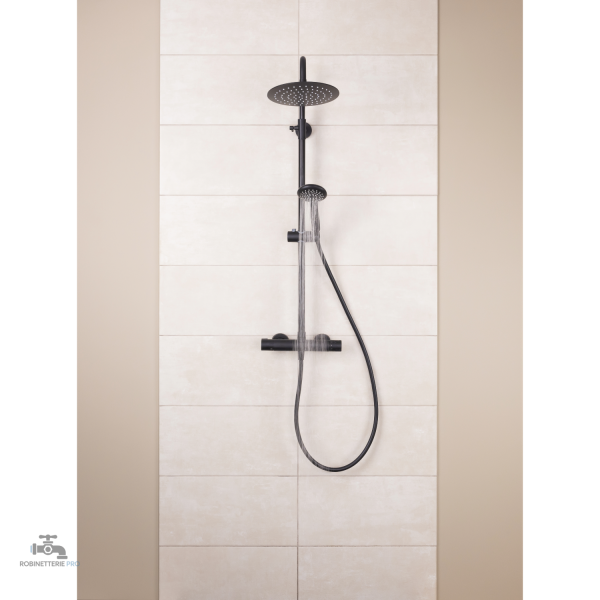 Douche noire DERVENN pour salle de bain stylée