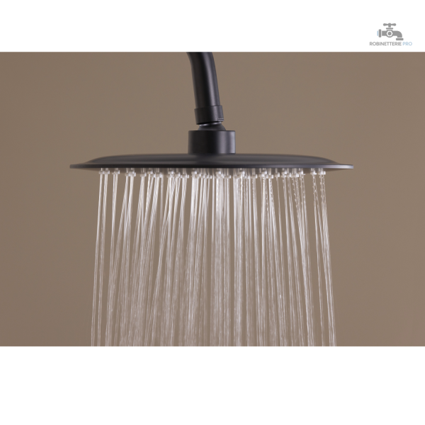Colonne de douche noire, accessoire chic