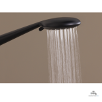 Design minimaliste en colonne de douche noire