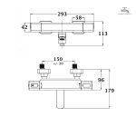 Mitigeur thermostatique CUARTO pour baignoire - vue 6