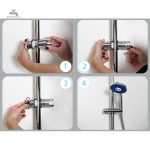 Support de douchette ajustable pour barre de douche