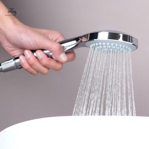 Ensemble de douche pratique avec support intégré