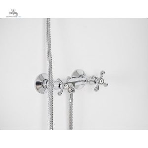 Mélangeur chromé pour douche design moderne