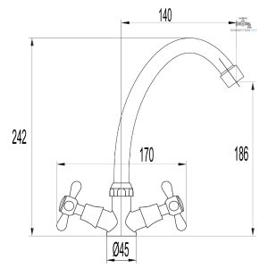 Robinet de lavabo FEDLEEN pour salle de bain moderne