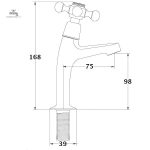 Robinet pratique pour petit espace salle d'eau