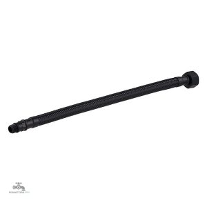 Pommeau de douche flexible en nylon noir de 100 cm