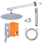 Kit douche encastrable mécanique chromée - vue 38