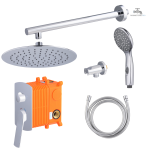 Kit douche encastrable mécanique chromée - vue 47