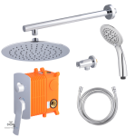 Kit douche encastrable mécanique chromée - vue 76