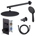 Kit colonne de douche encastrable noire - vue 4