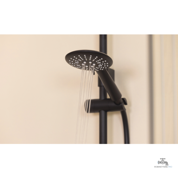Kit colonne de douche encastrable noire - vue 11
