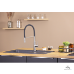 Robinet de cuisine LUNDA, flexible et fonctionnel