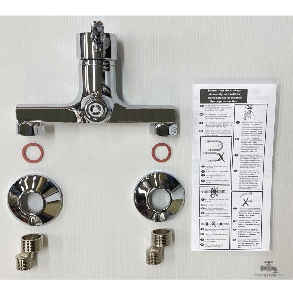 Mitigeur de baignoire NF, installation facile et esthétique