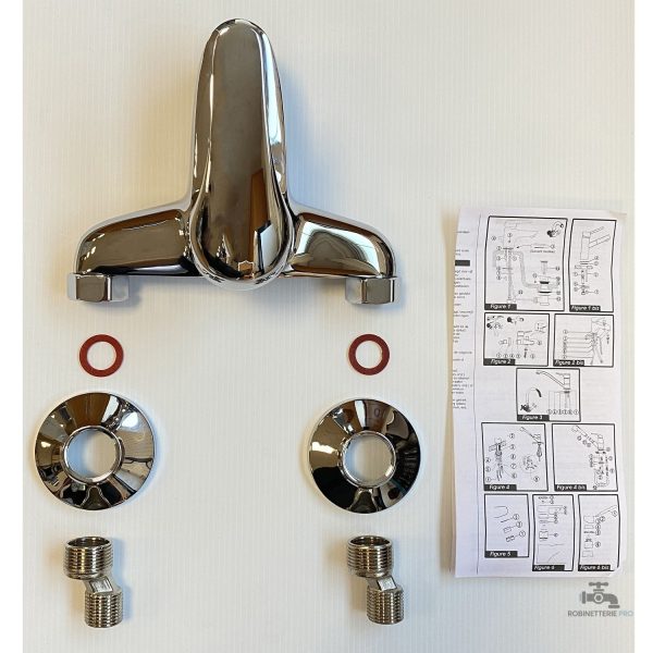 Mitigeur baignoire NF TILT pour une baignoire moderne