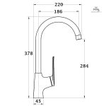 Mitigeur de cuisine YUNA, style et ergonomie réunis