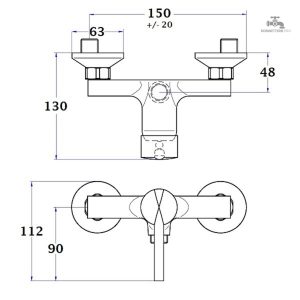 Robinetterie de douche NF ALTO, style élégant et performance