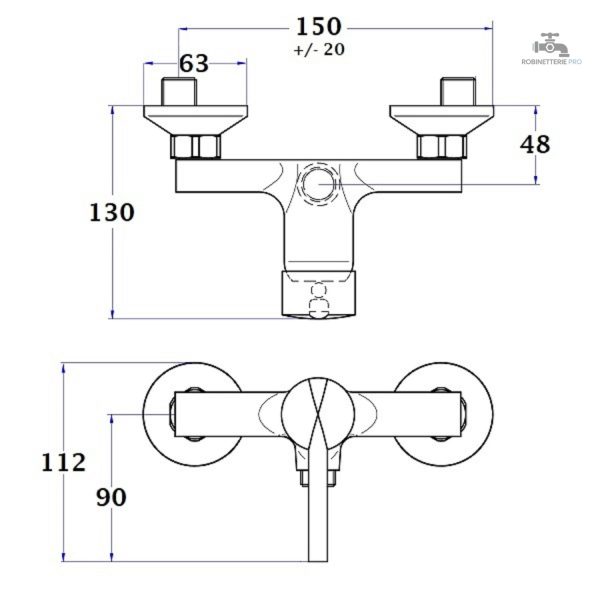 Robinetterie de douche NF ALTO, style élégant et performance