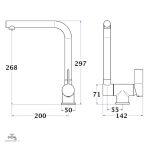 Robinet évier compact à bras rabattable