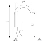 Robinet de cuisine design CORDOBA