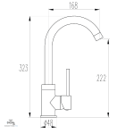 Mitigeur évier CORDOBA à commande simple