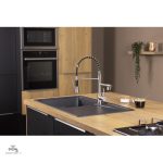 Mitigeur double bec pour cuisine moderne