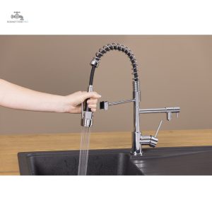 Mitigeur cuisine avec douchette intégrée