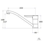 Robinet de cuisine ALTO, style contemporain et ergonomique