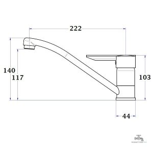 Robinet de cuisine ALTO, style contemporain et ergonomique