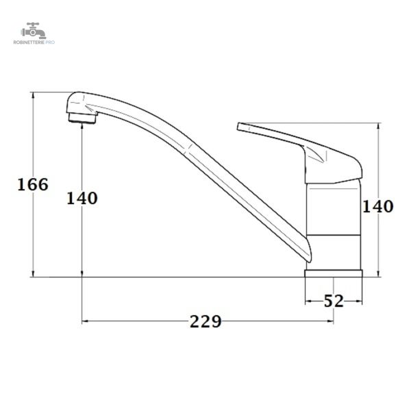 Mitigeur TILT adapté à tout évier