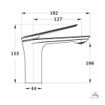 Mitigeur lavabo design Capari qualité supérieure