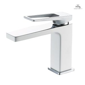 Mitigeur lavabo ORIAN bicolore élégant