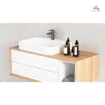 Mitigeur lavabo avec finition brillante